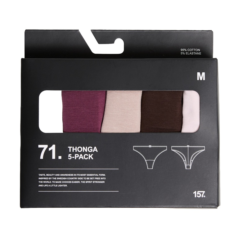 Thong "Thonga 5-Pack" Combo 10